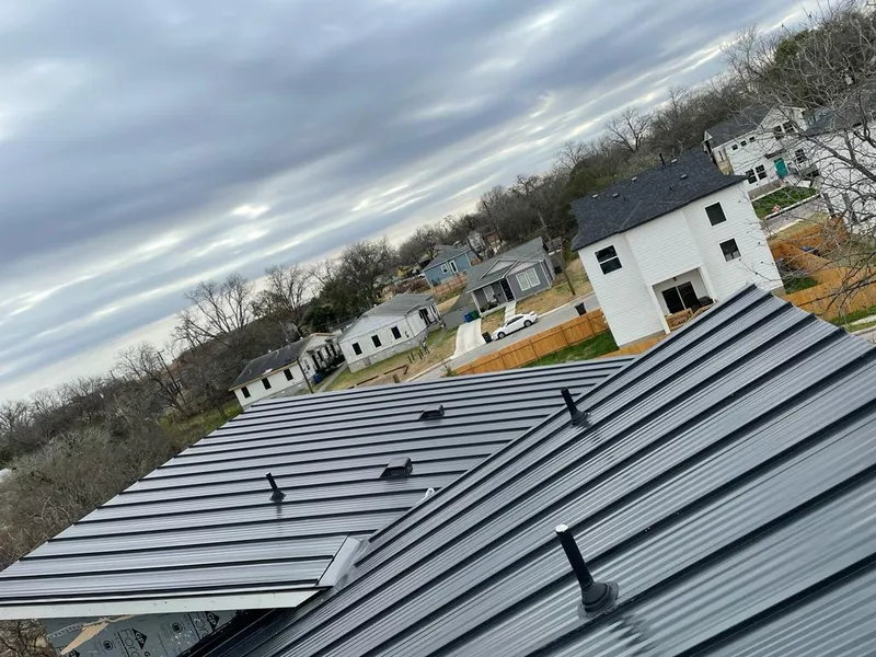 Standing seam metal roof panels with vents for Skylight Repair in Pleasant Hills